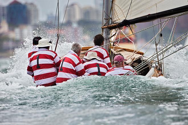 Sailing - Australian Championship Historic 18ft skiffs 2014, Sydney - 25/01/2014<br />
Top Weight © Andrea Francolini http://www.afrancolini.com/